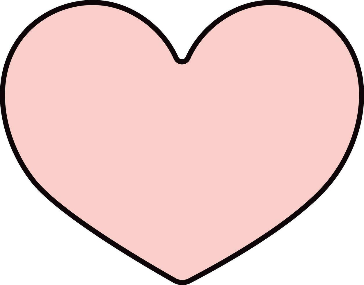 Isolated Heart Icon In Pink Color. vector