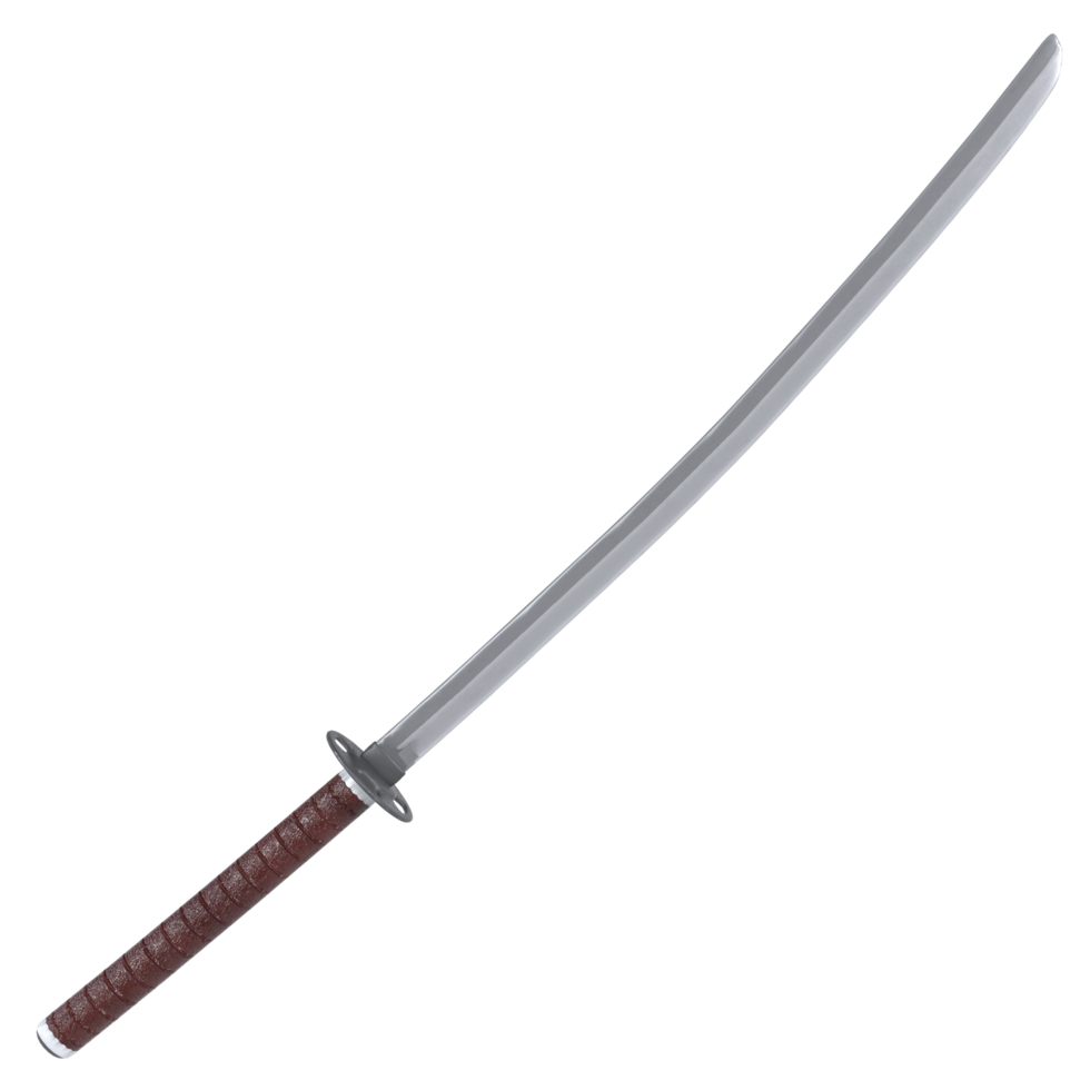 3d interpretazione di katana spada png