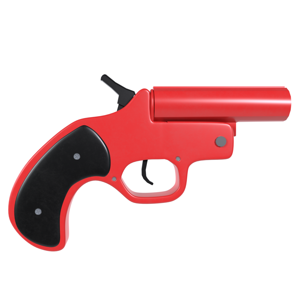 3d Rendering Of Flare Gun png