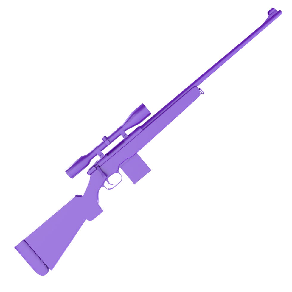 Sniper Rifle 3d Rendering png