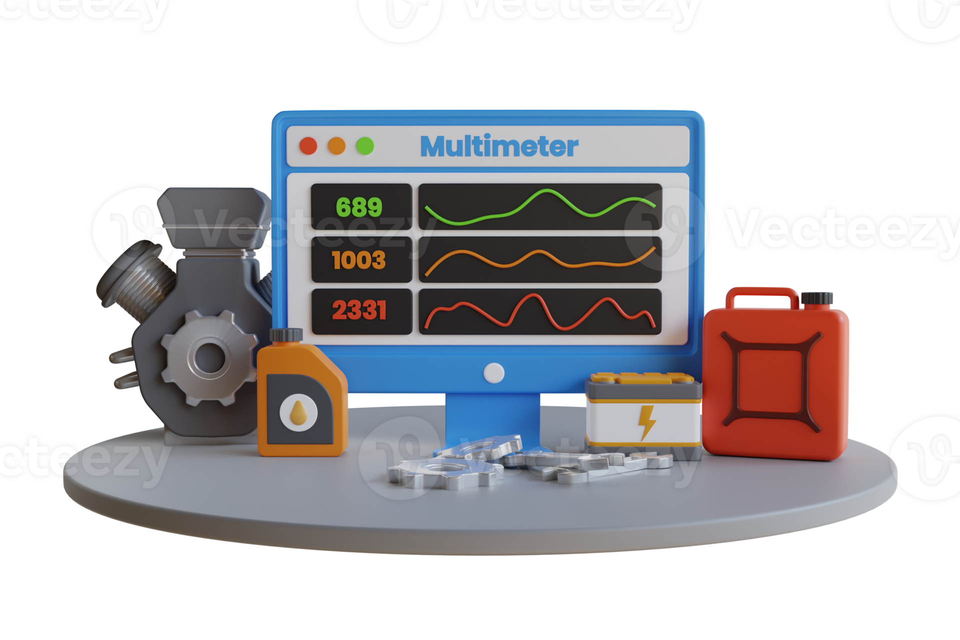 Car Repair Service Infographic. Car Repair