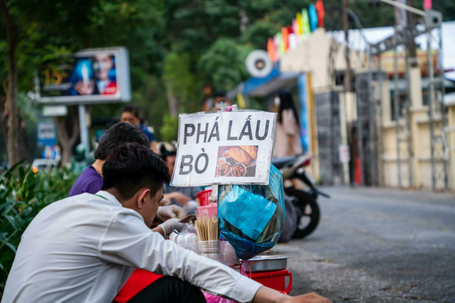 vietnamita cocido a fuego lento carne de vaca menudencias, carne de vaca menudencias estofado o Cerdo menudencias - Pha laú foto