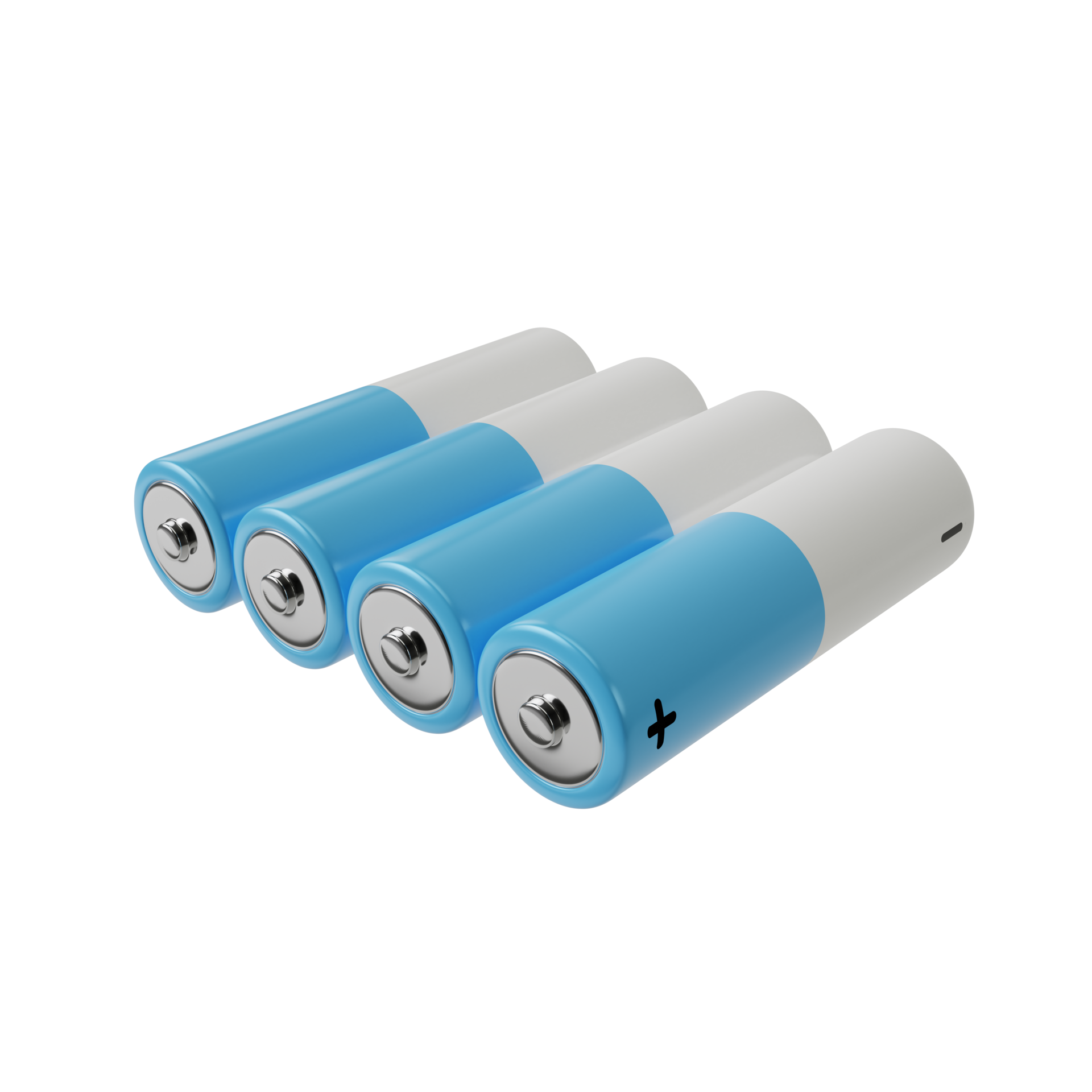 AA battery pack. Icons in 3d rendering 24952474 PNG