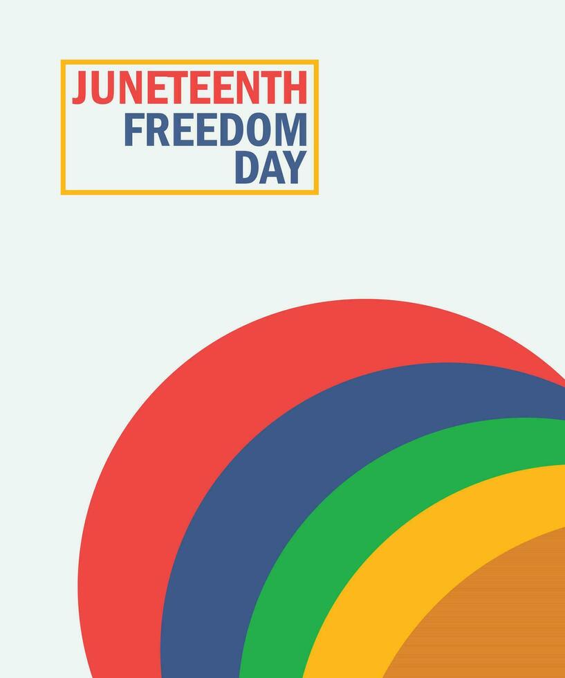 Juneteenth Freedom Day Background design. Poster or banner Vector Illustration