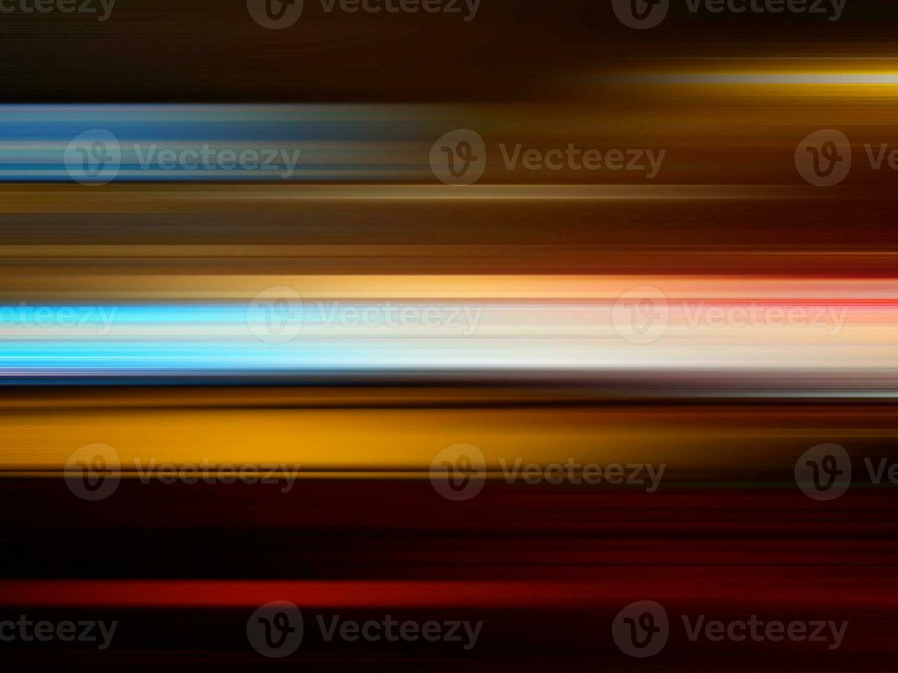 Abstract red light speed line in dark background. City light trails blur. photo