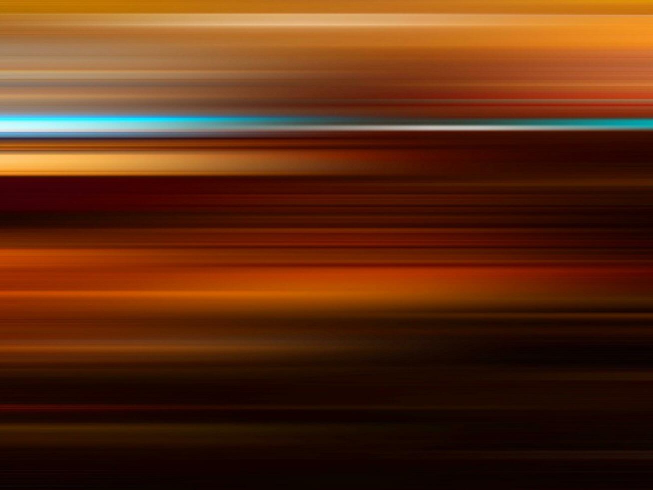 Abstract red light speed line in dark background. City light trails blur. photo