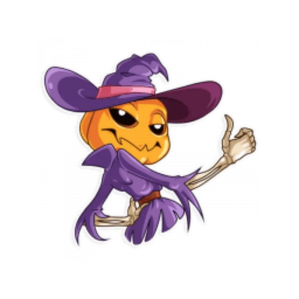 Happy halloween sticker png