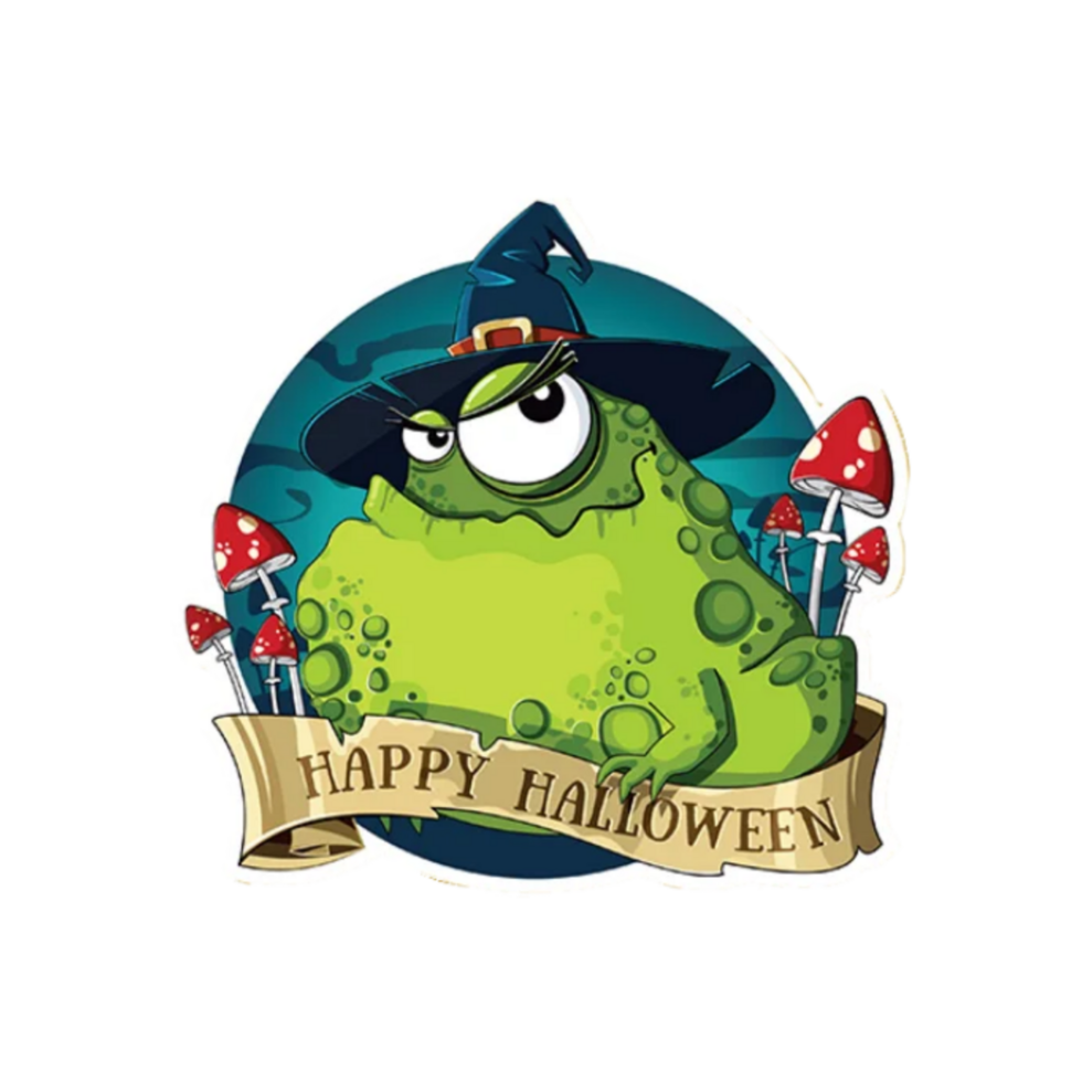 Happy halloween sticker png