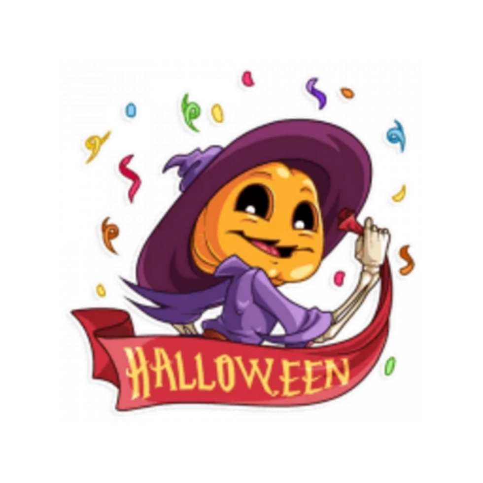 Happy halloween sticker 24952694 PNG