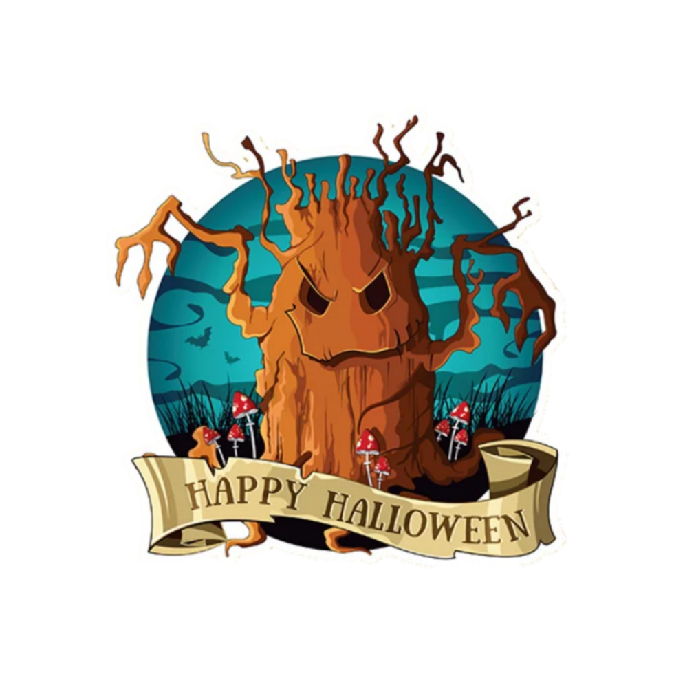 Happy halloween sticker png