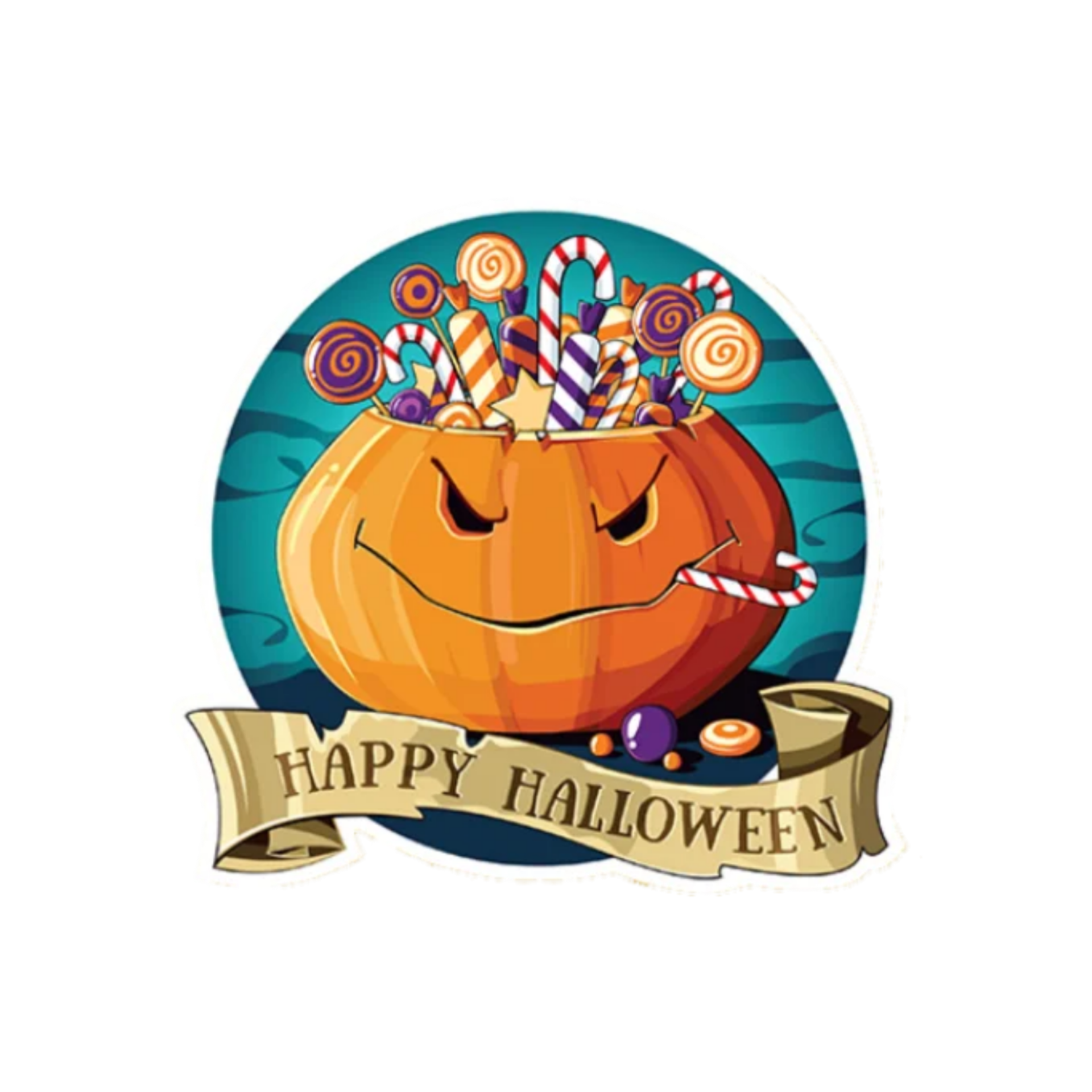 Happy halloween sticker 24952711 PNG