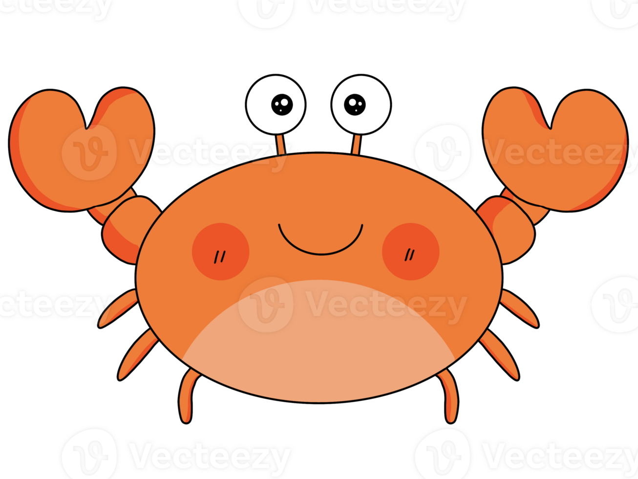 Crab cartoon characters 24952785 PNG