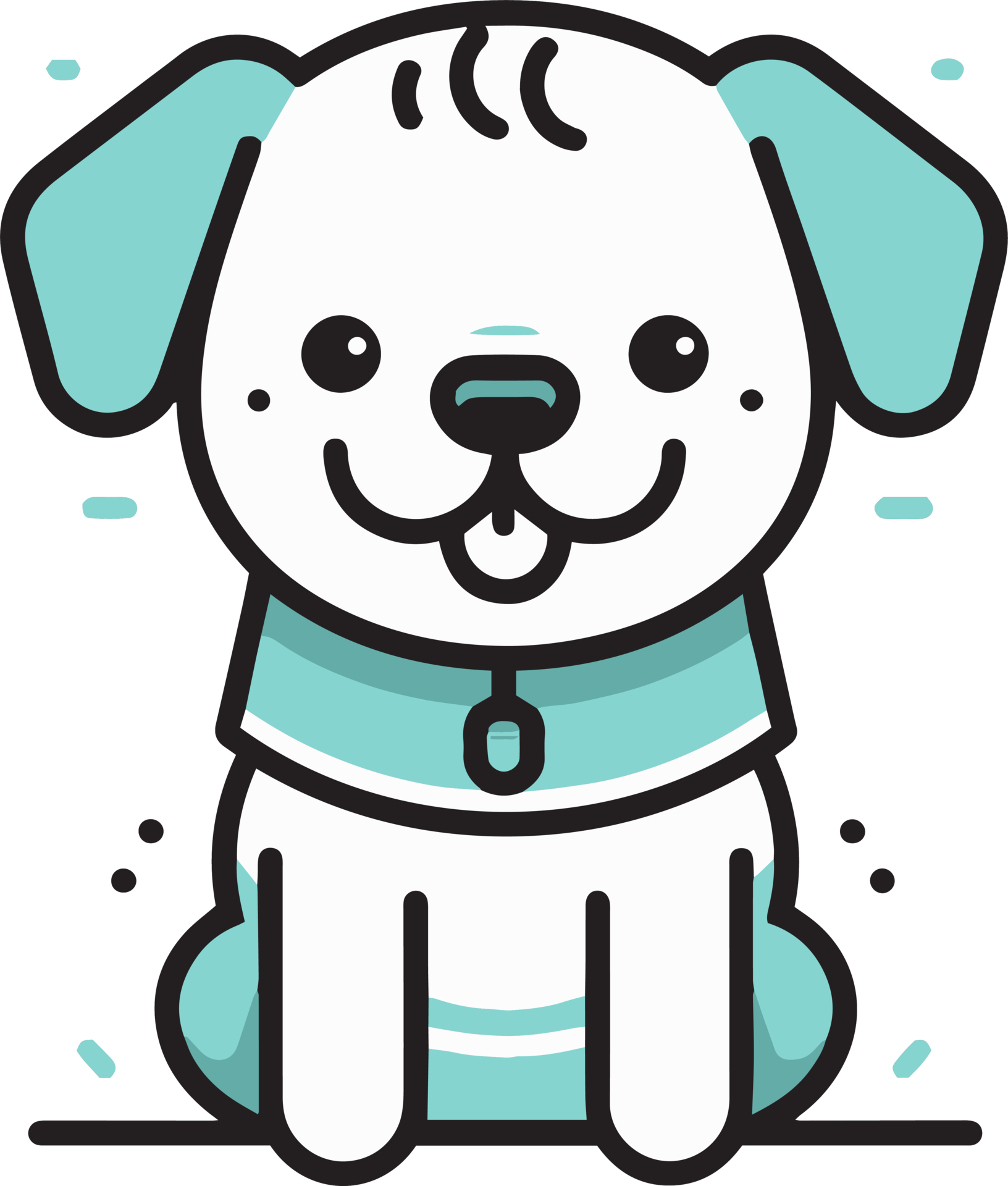 Cute Dog Logo In Flat Style 24952926 PNG cute-dog-logo-in-flat-style-24952926-png