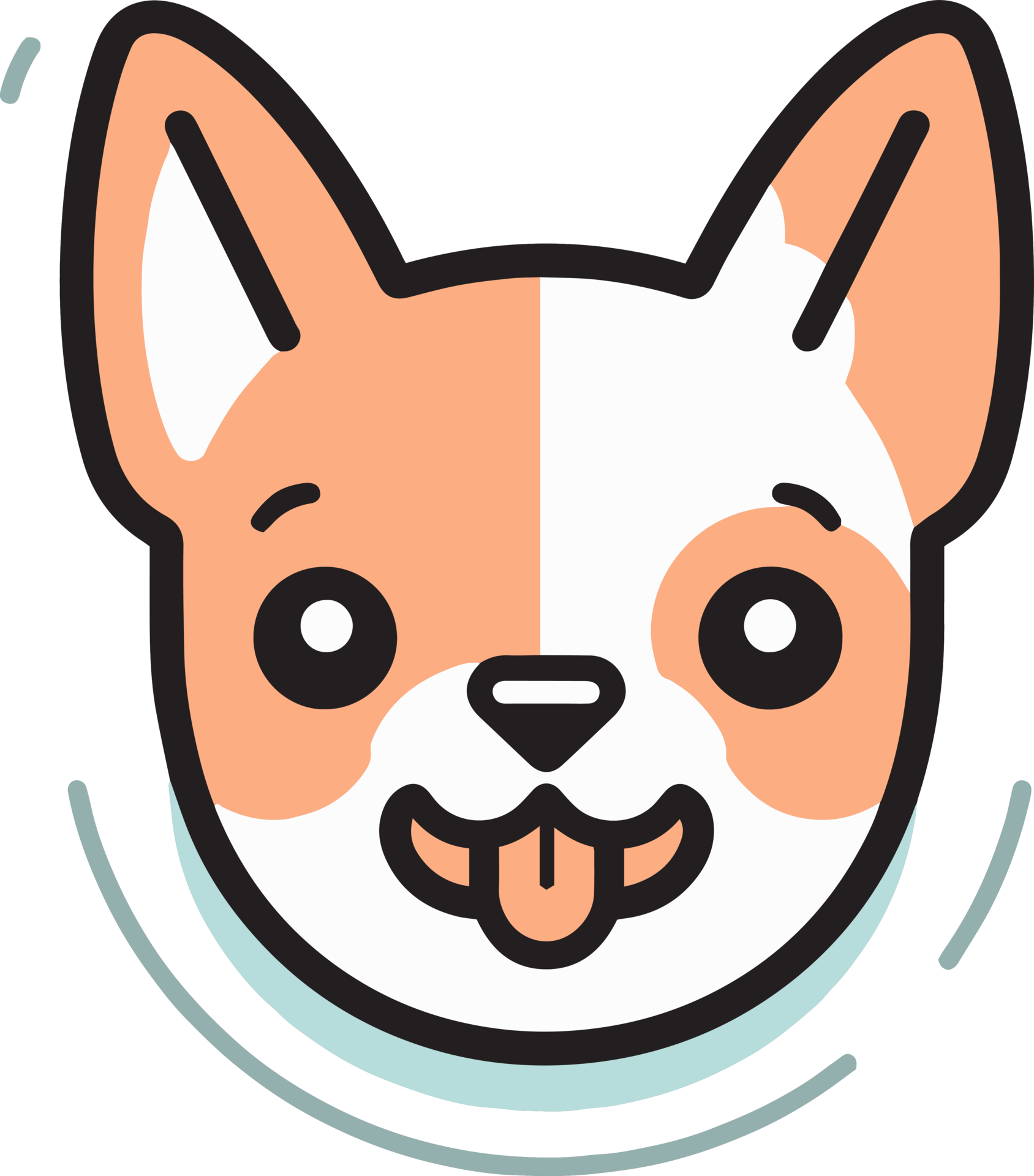 Cute Dog Logo In Flat Style 24952929 PNG cute-dog-logo-in-flat-style-24952929-png