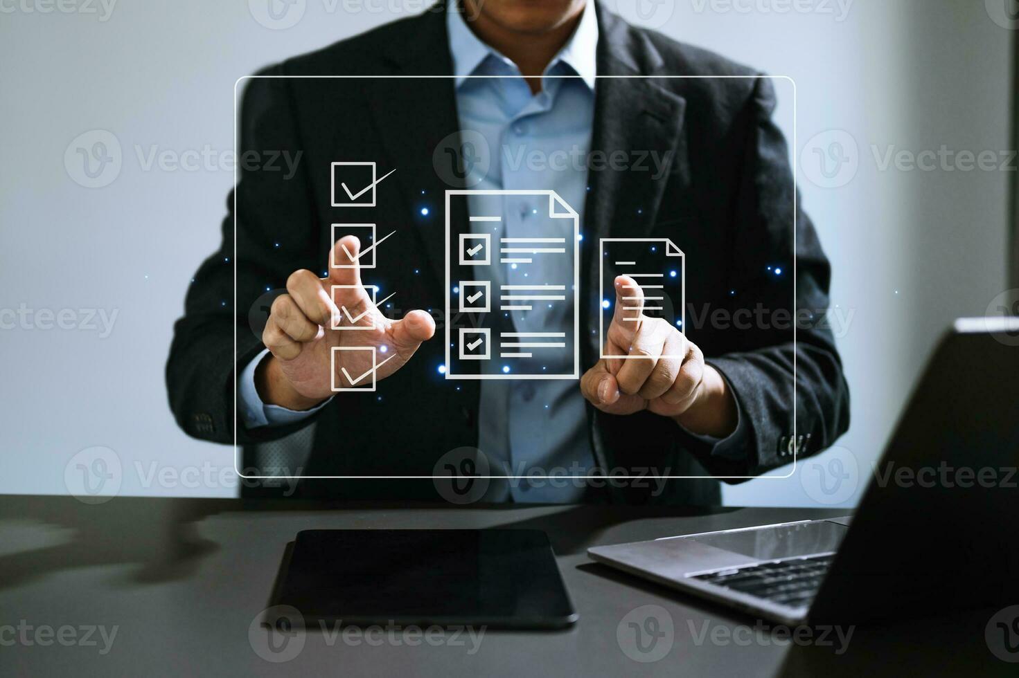 Checklist and filling survey form online. Document management system, DMS. Assessment form, questionnaire, checklist .Quality control and accuracy Check completeness.using a laptop and tablet photo