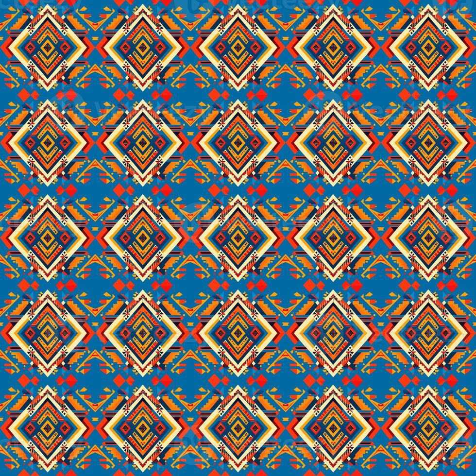 Geometric ethnic pattern traditional Design for background. photo