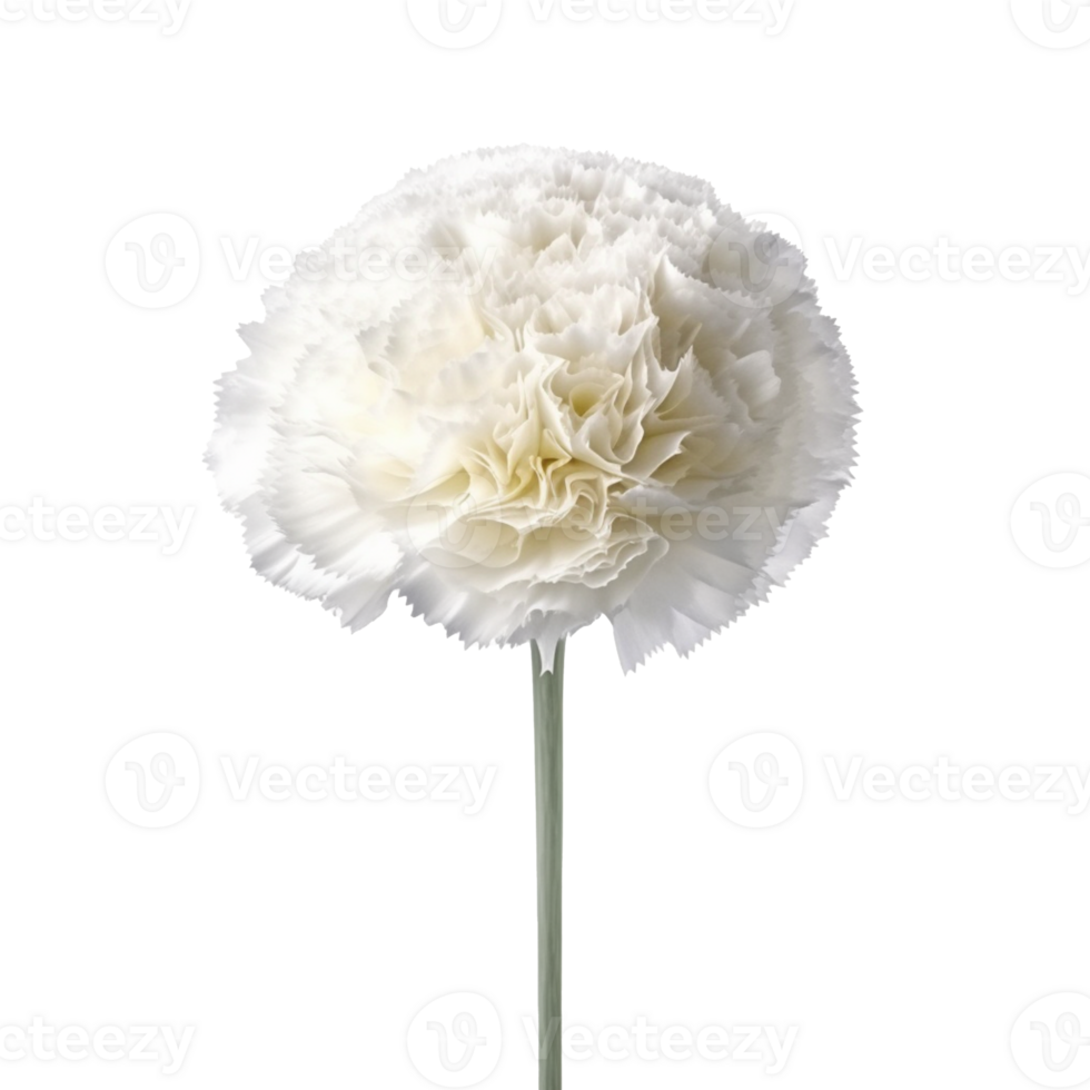 Carnation flower isolated on background with png