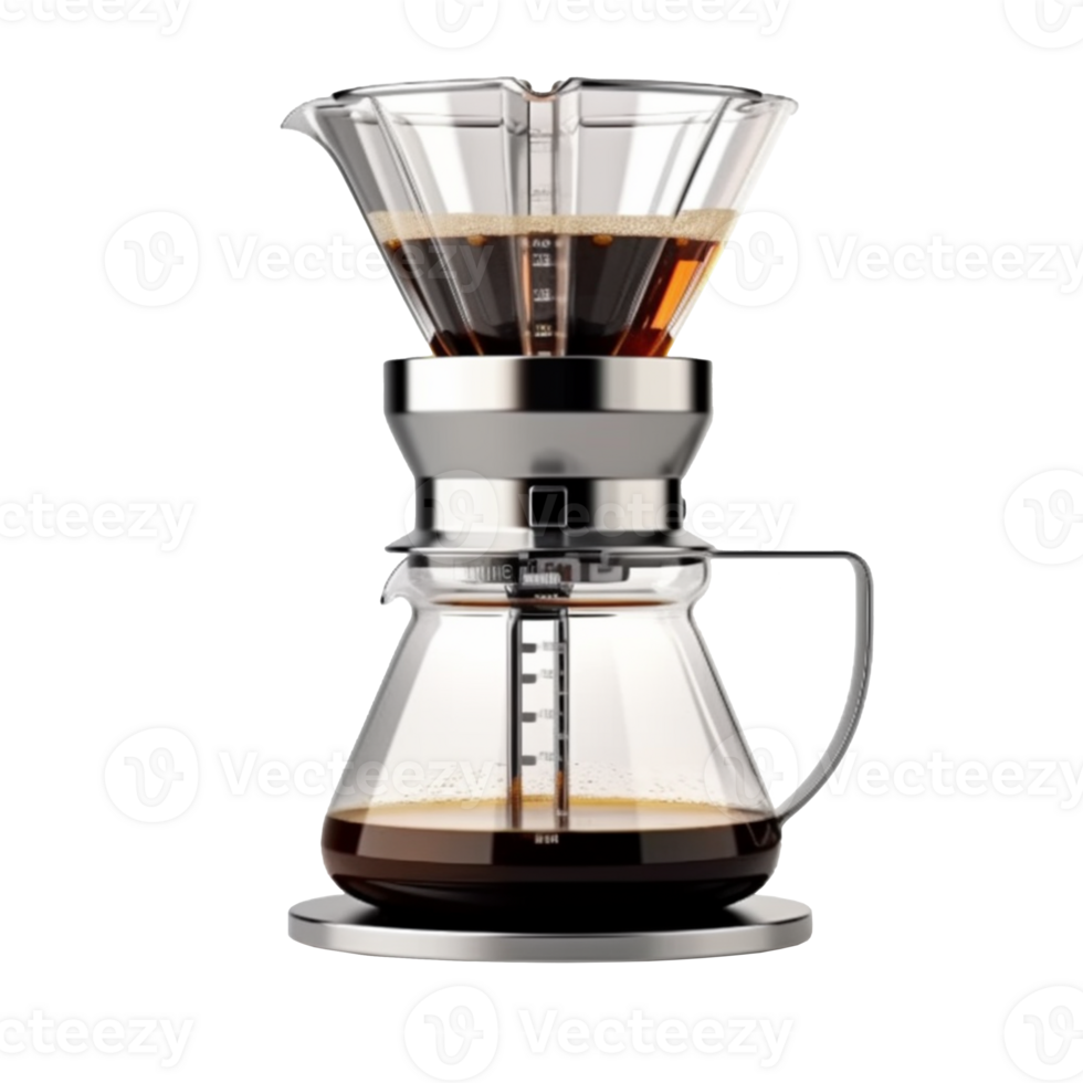 Coffee Dripper isolated on background with Generative AI png