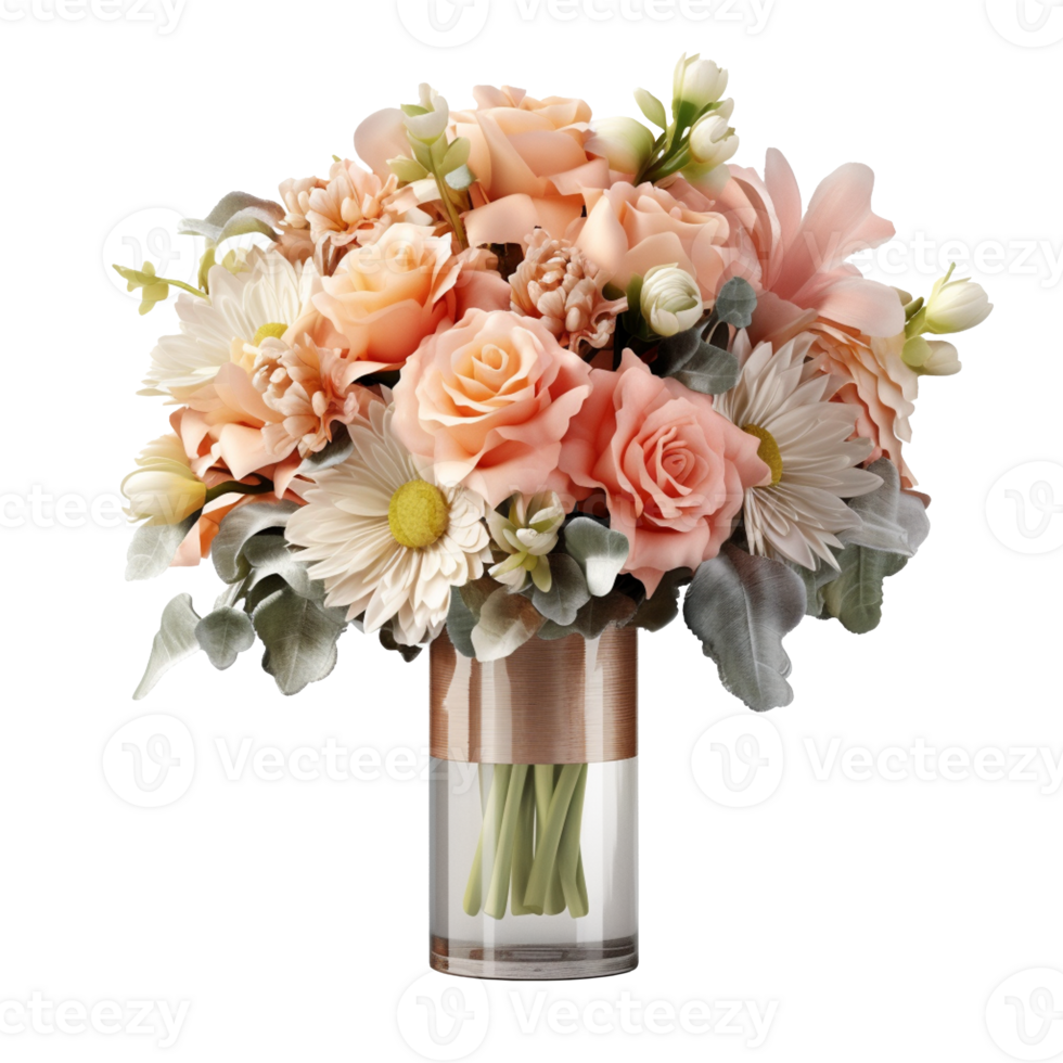 flower bouquet isolated on background with png