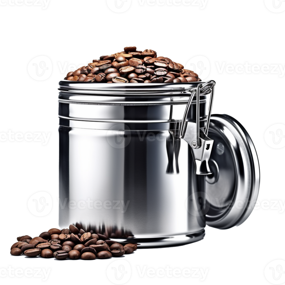 Coffee Storage Canister isolated on background with png