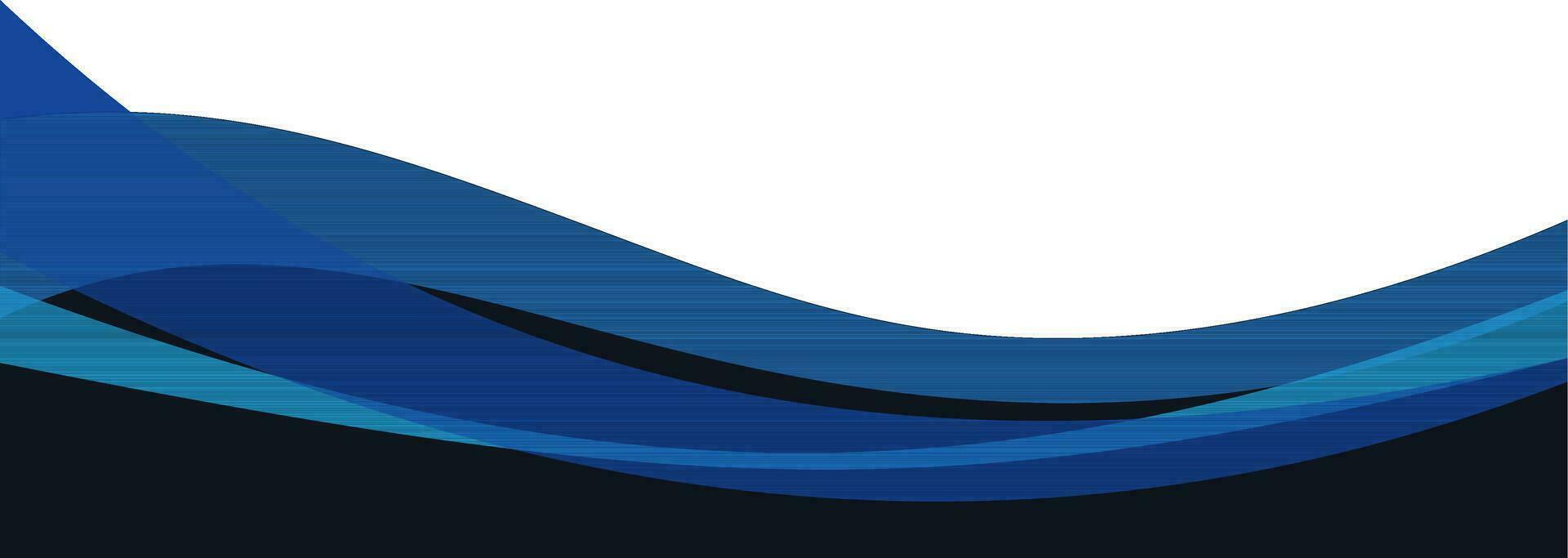 Abstract blue wave on white background. Vector illustration. .
