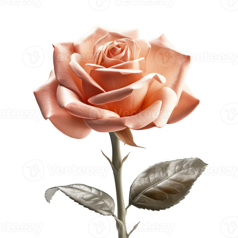 Rose isolated on background with png