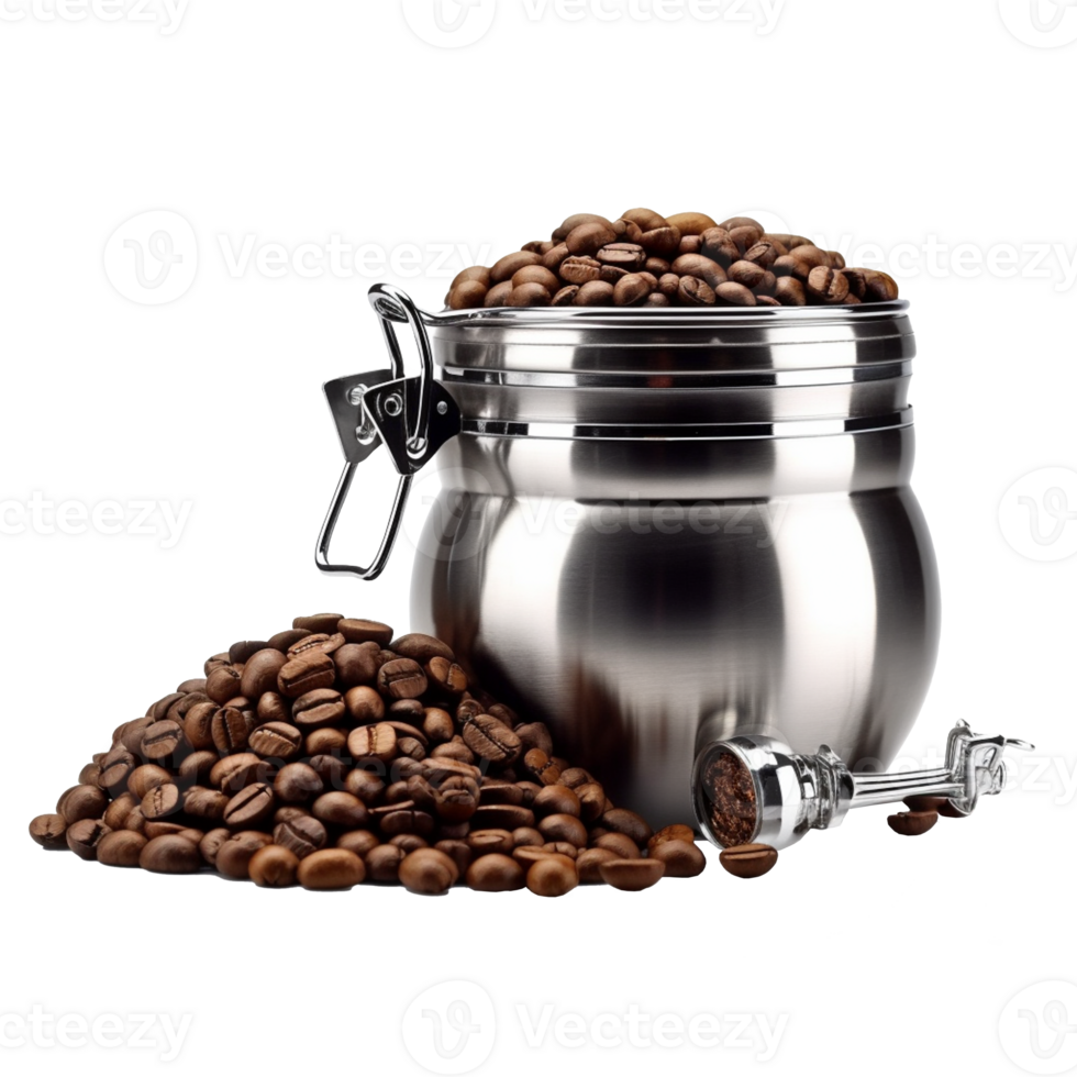 Coffee Storage Canister isolated on background with png