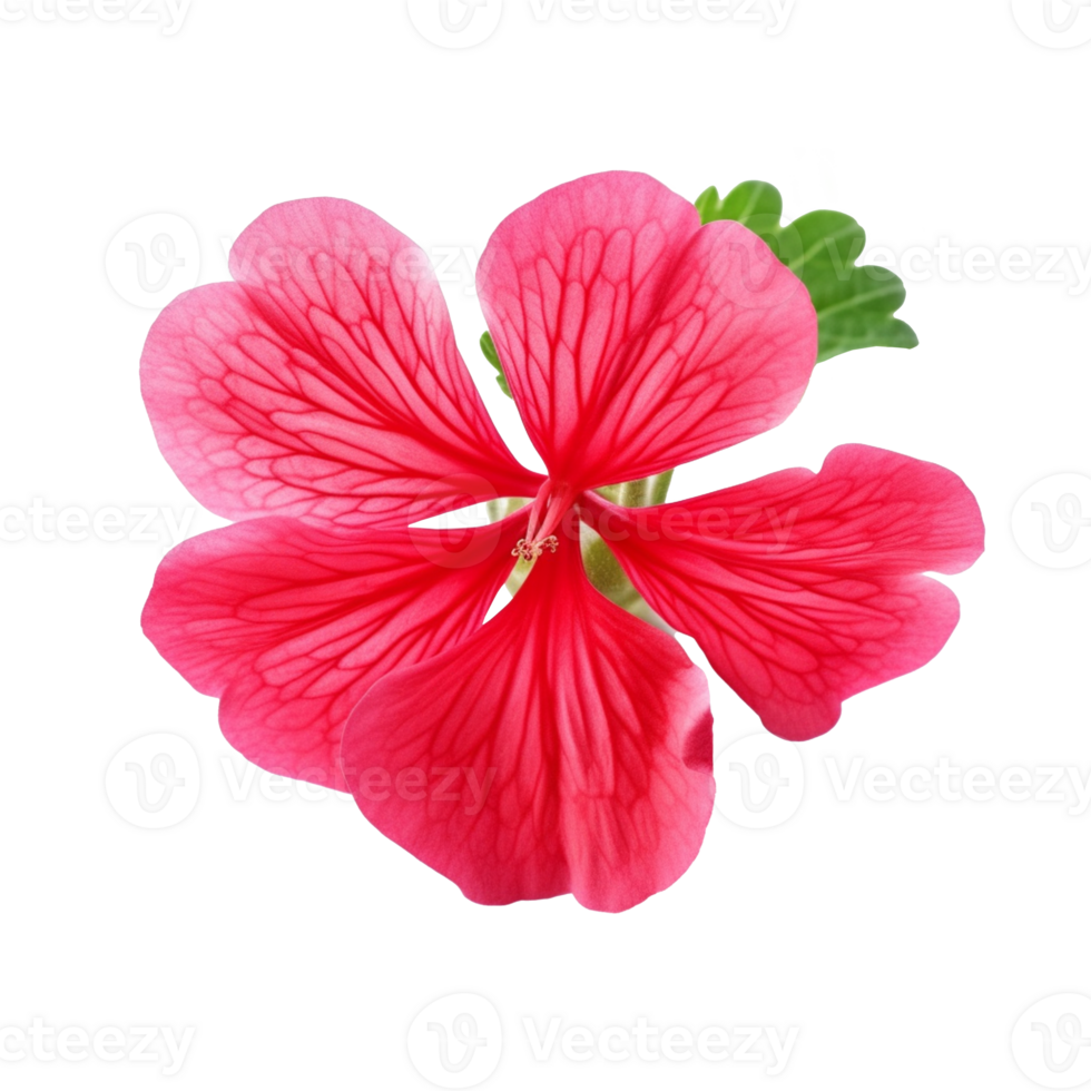 Geranium flower isolated on background with png