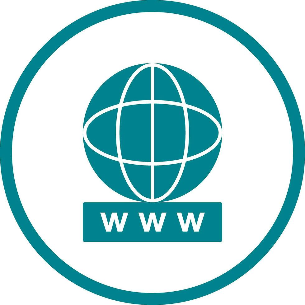 Unique World Wide Web Vector Icon