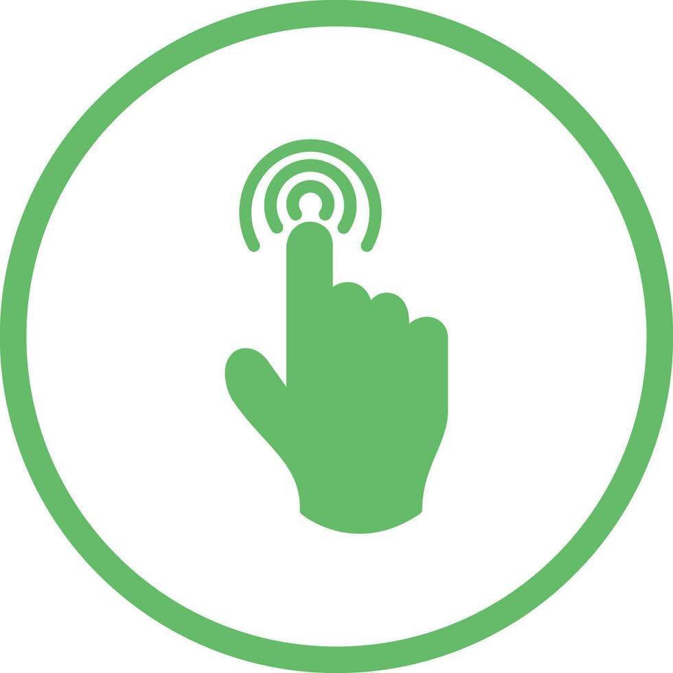 Danger of Hand Press Vector Icon