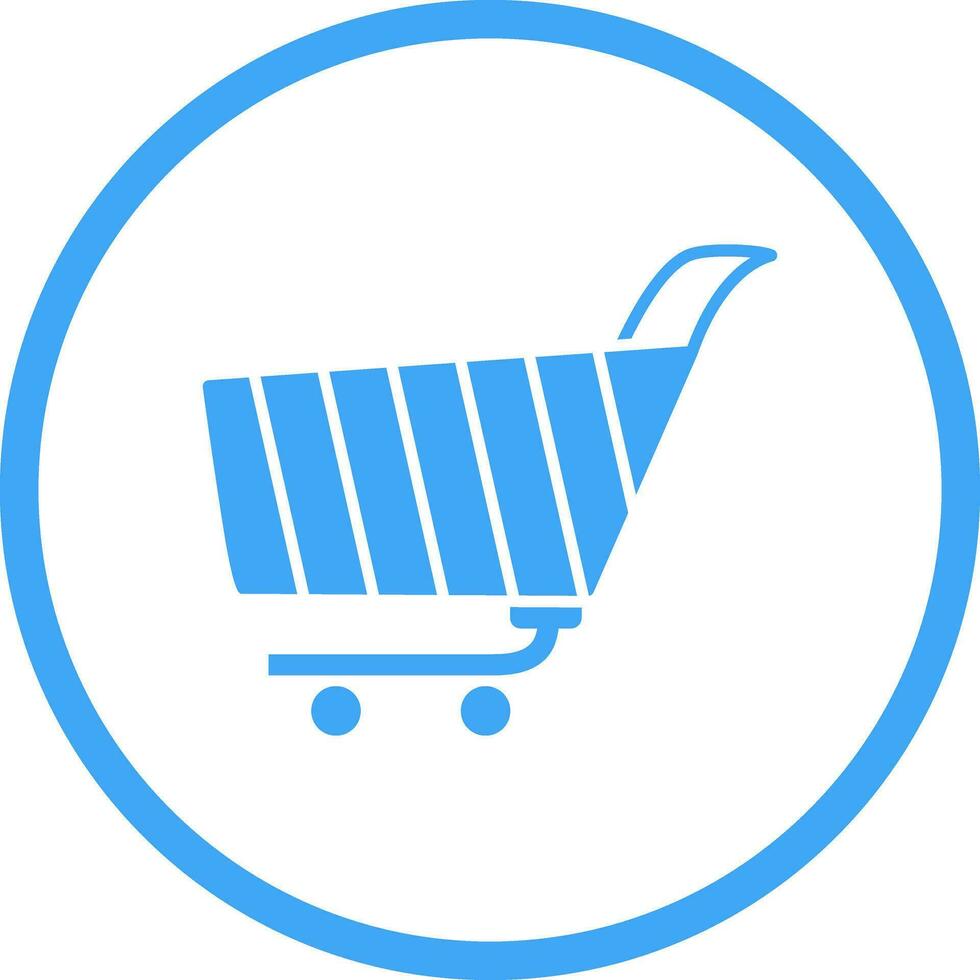 Unique Shopping Cart Vector Icon