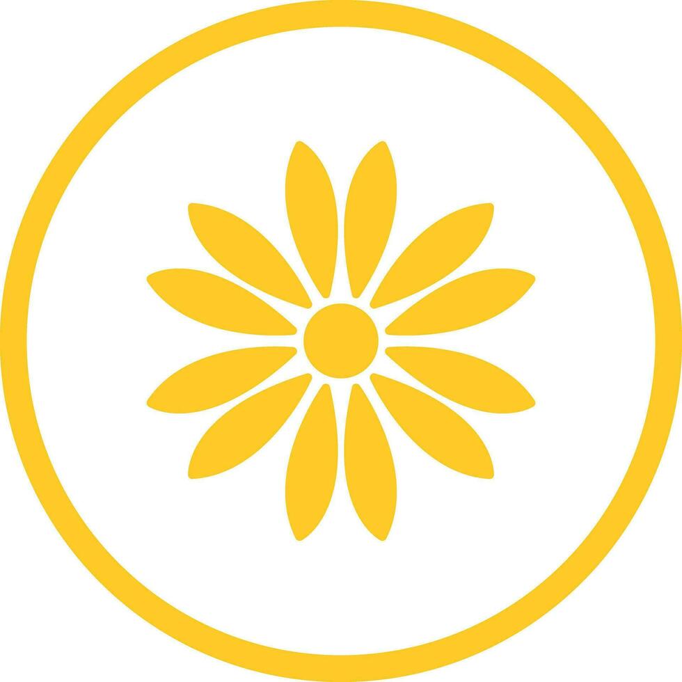 Unique Flower Vector Icon