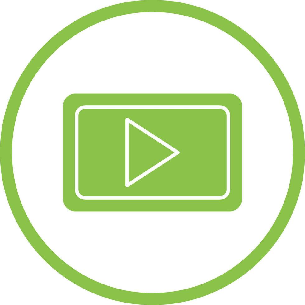 icono de vector de comunicación de video único