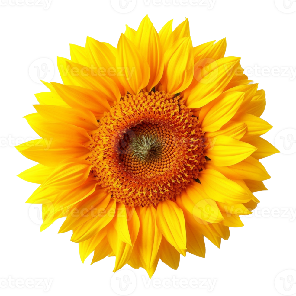 Sunflower isolated on background with png