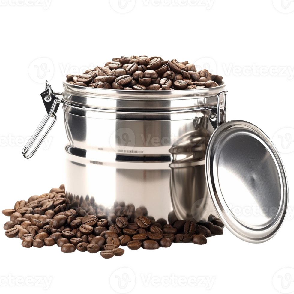 Coffee Storage Canister isolated on background with png