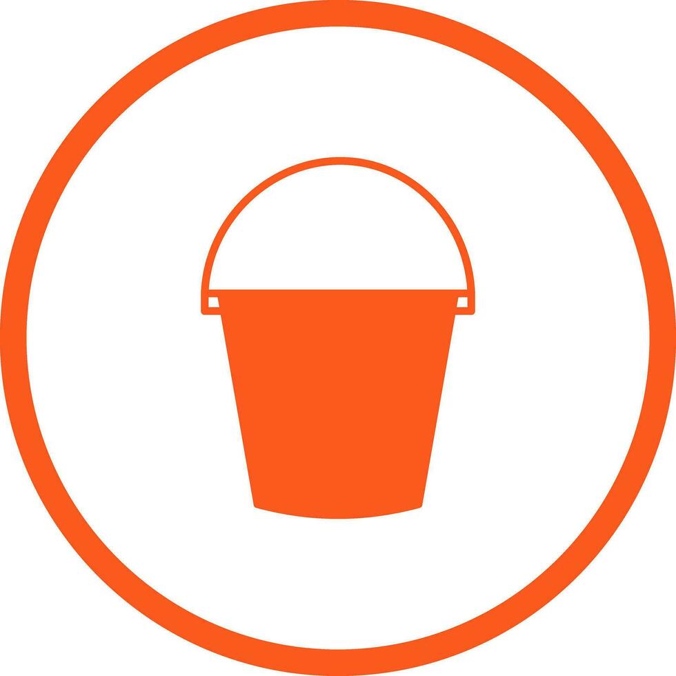 Water Bucket Vector Icon