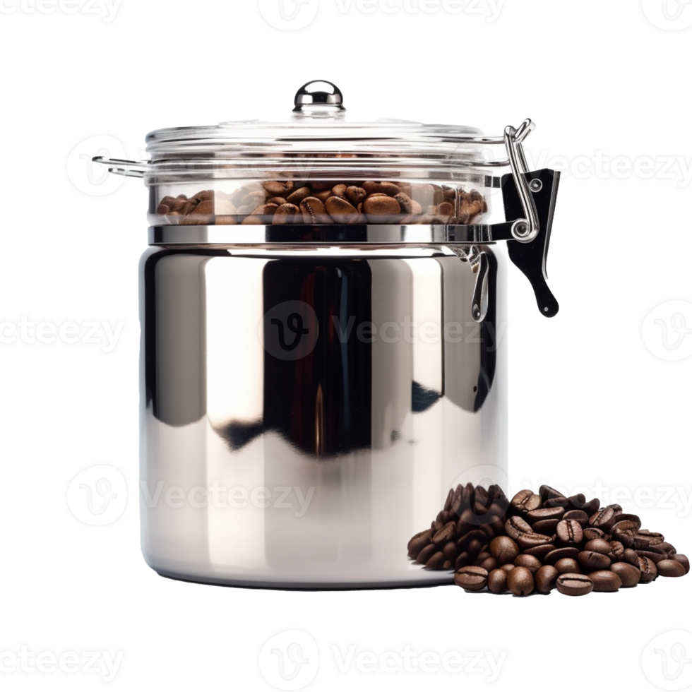 Coffee Storage Canister isolated on background with png