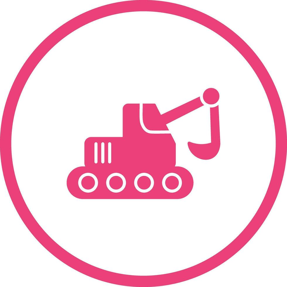 Escavator Vector Icon