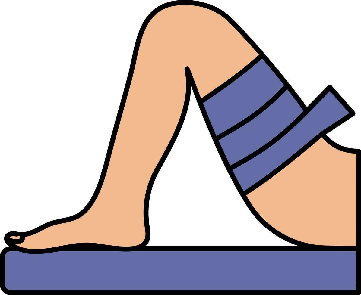 Blue And Orange Saran Wrap Treatment Icon. 24956055 Vector Art at Vecteezy