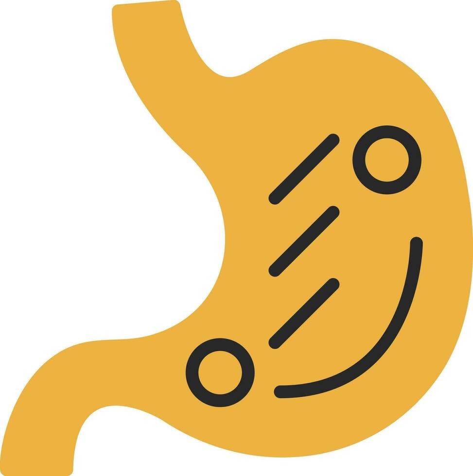 Stomach Vector Icon Design