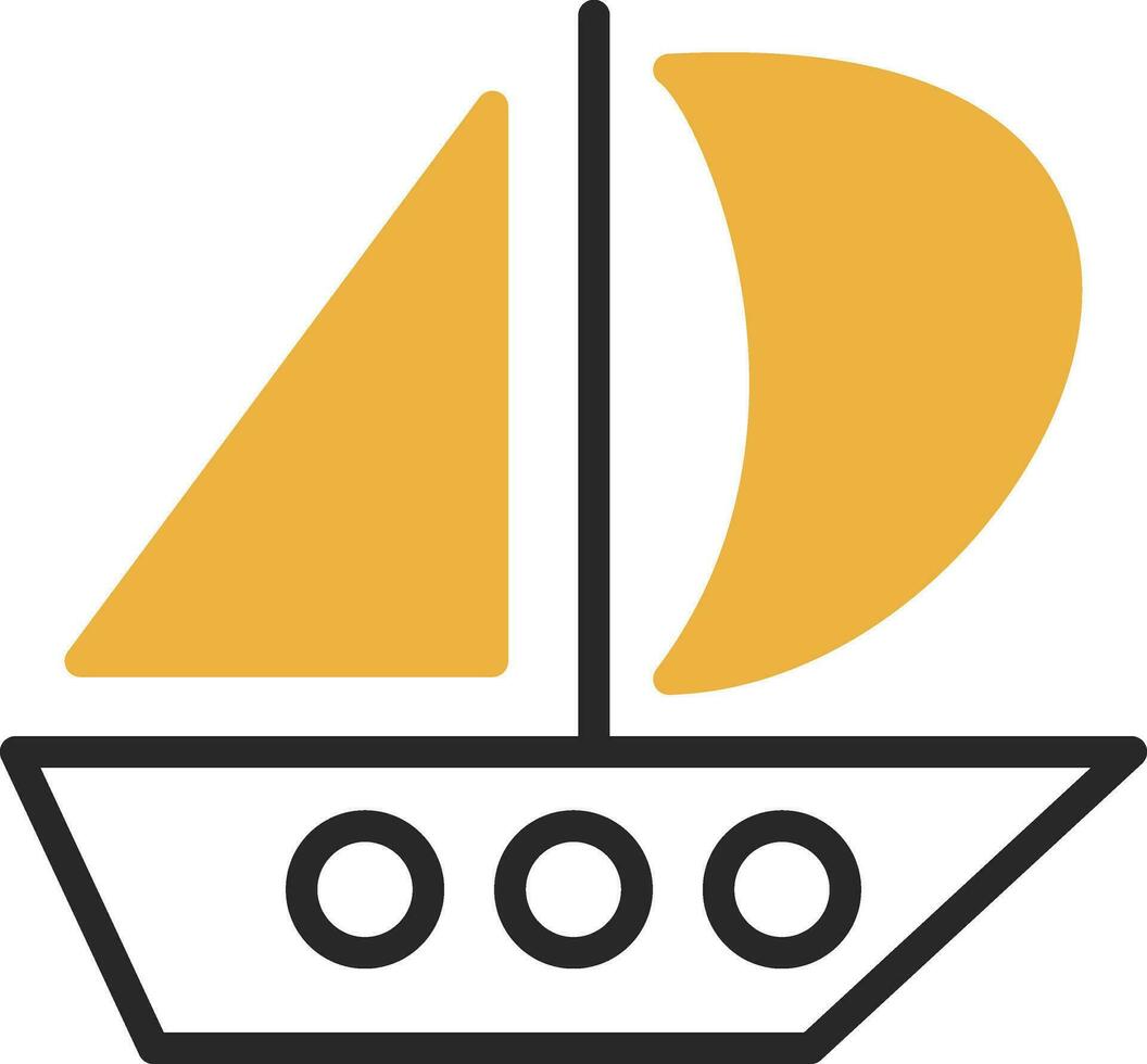 Catamaran Vector Icon Design