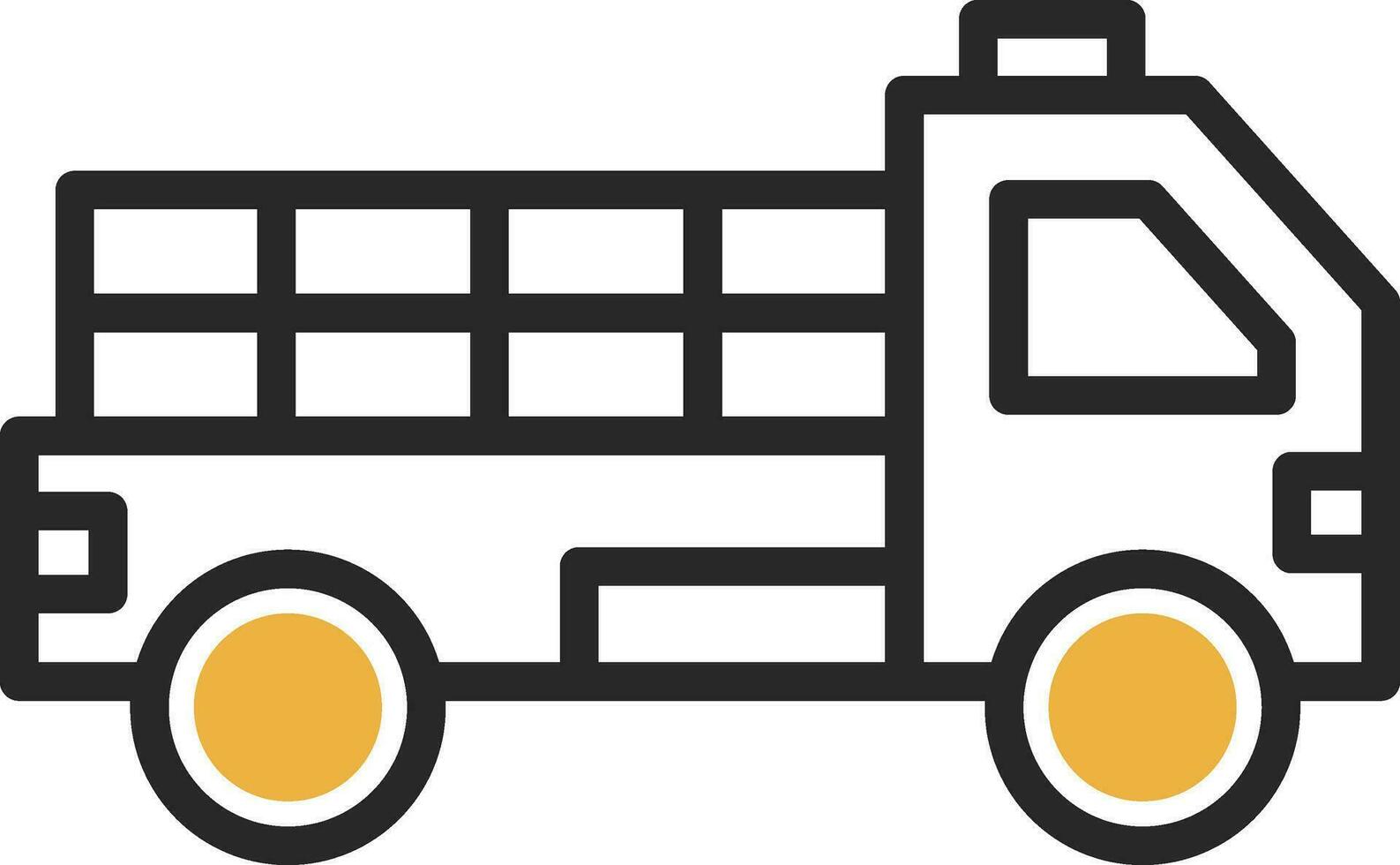 Pickup truck Vector Icon Design