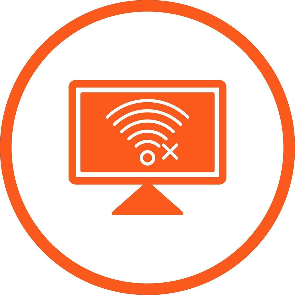 Disconnected Network Vector Icon