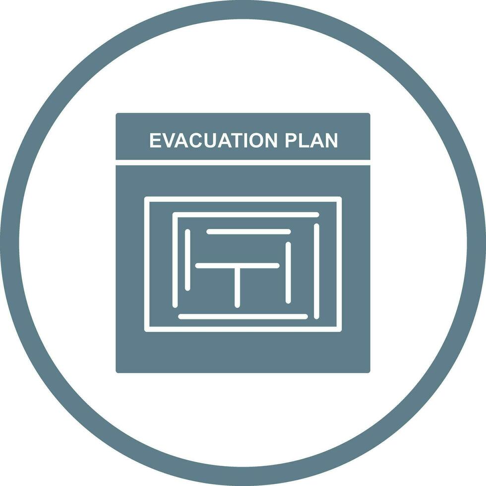 Evacuation Plan Vector Icon