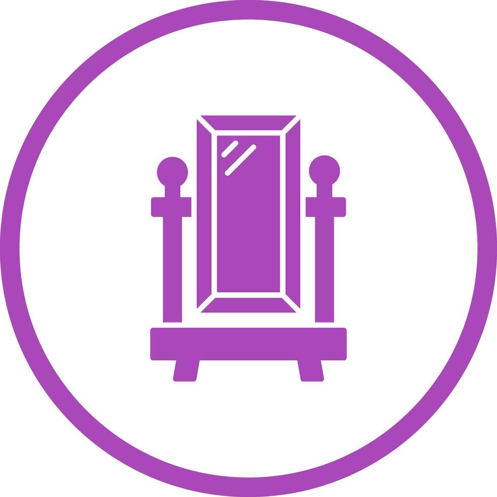 Floor Mirror Vector Icon