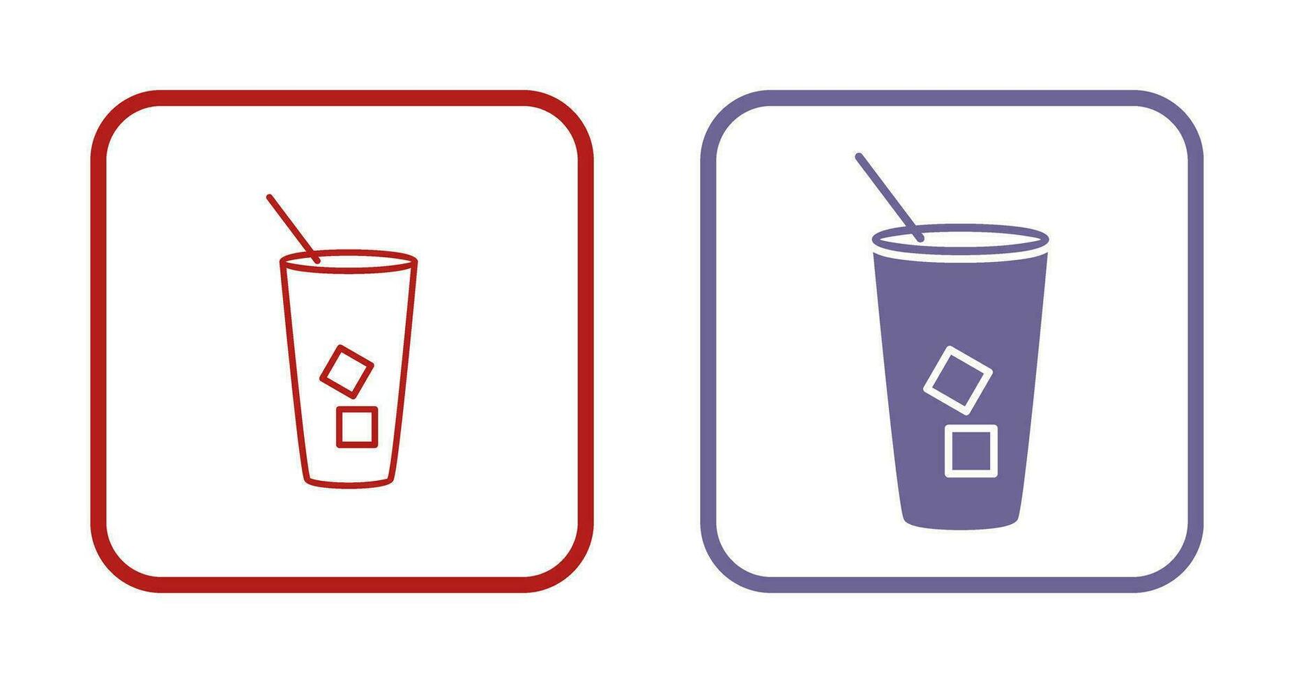 Iced Coffee Vector Icon