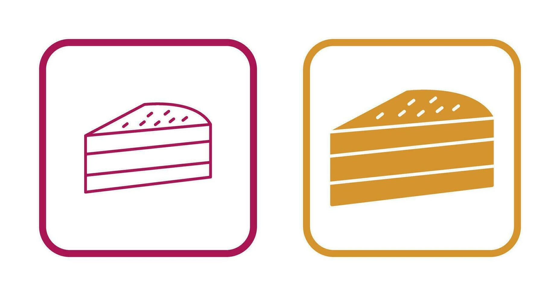 Cake Slice Vector Icon