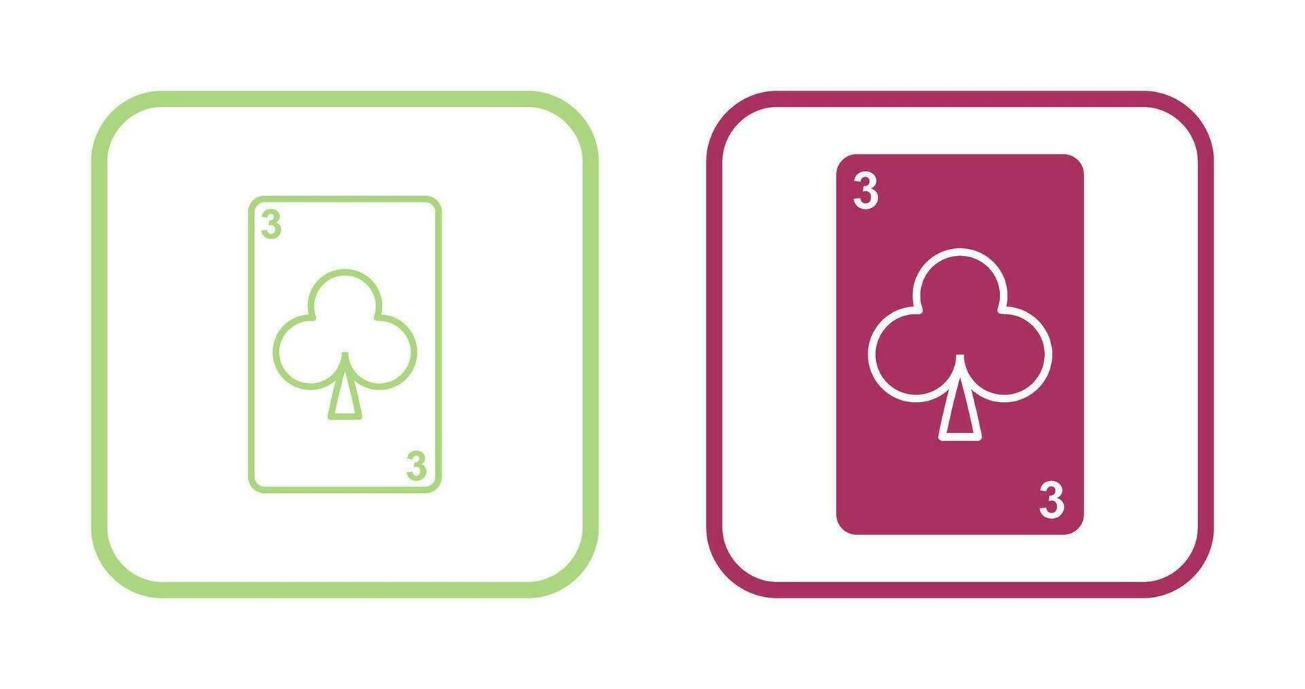 Clubs Card Vector Icon