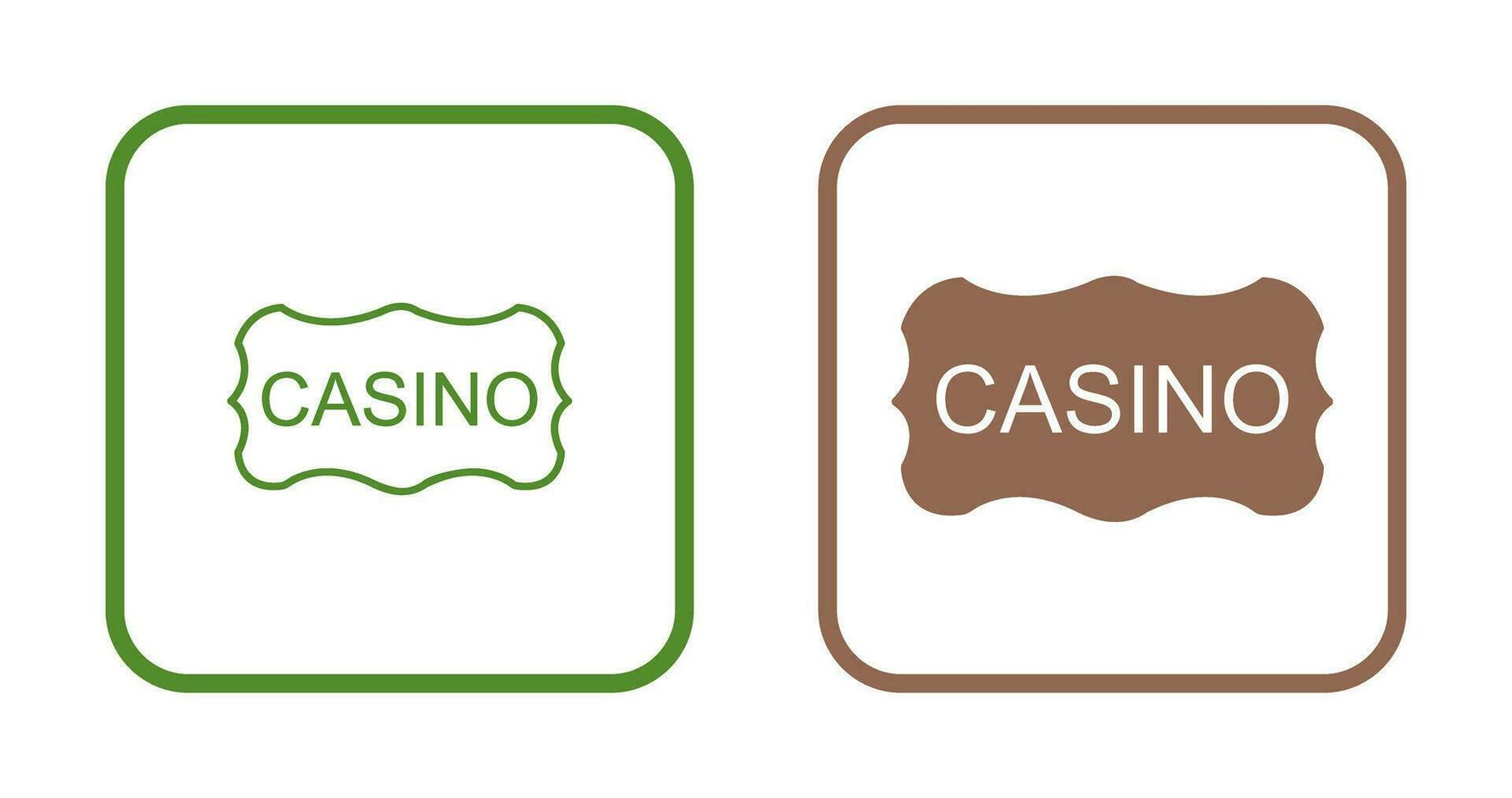 Casino Sign Vector Icon