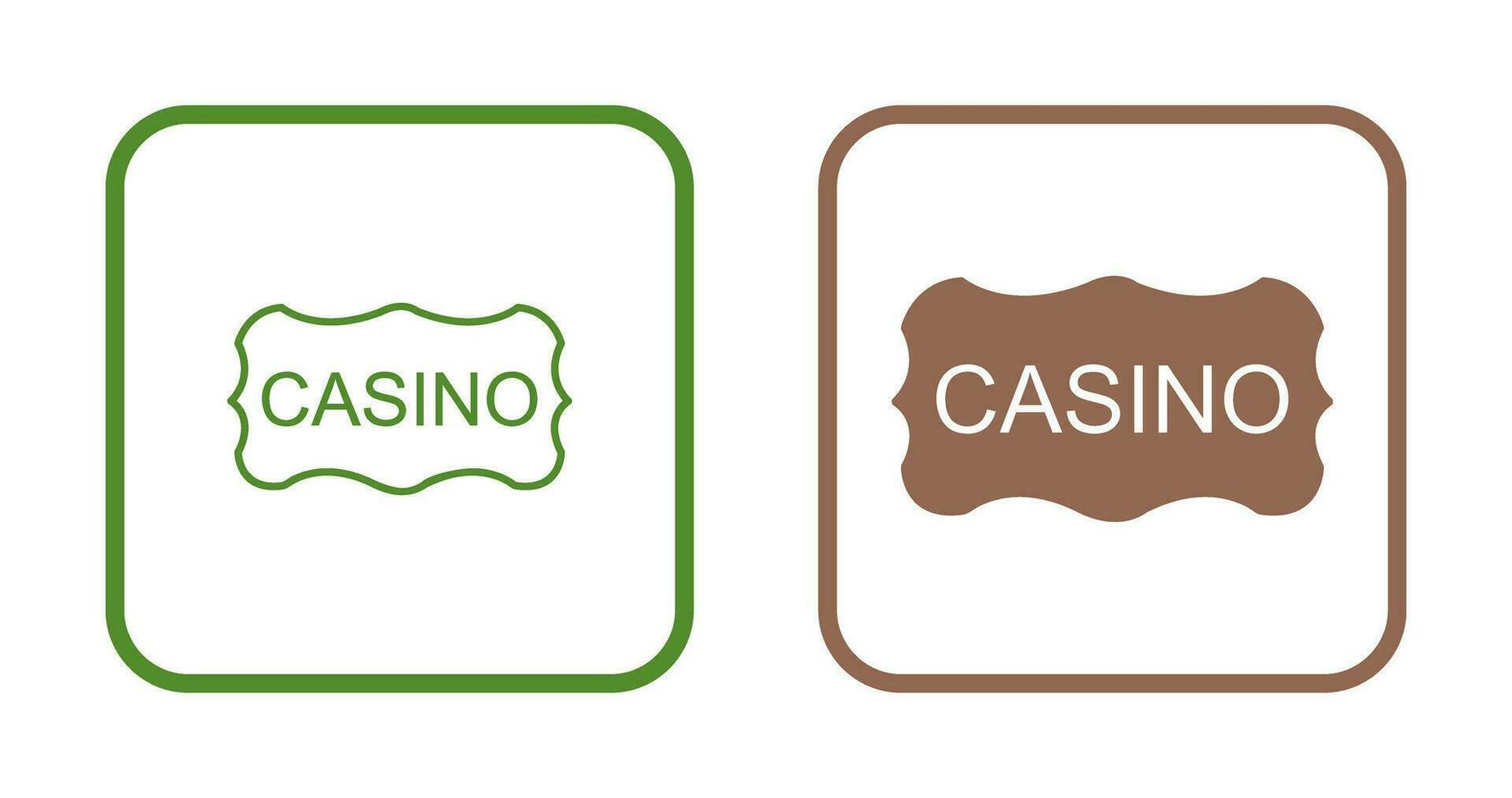 Casino Sign Vector Icon